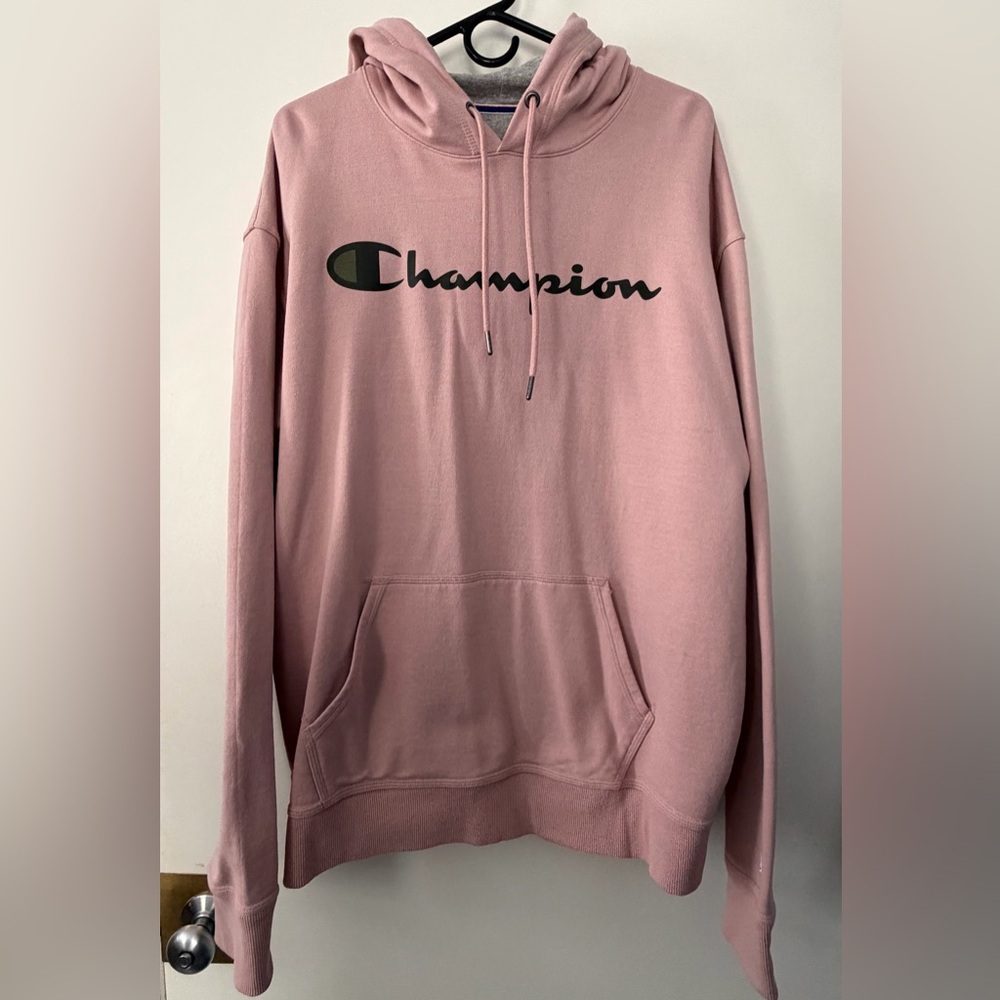 Champion Hoodie - Limited Edition Pink Pullover - Size: X LARGE